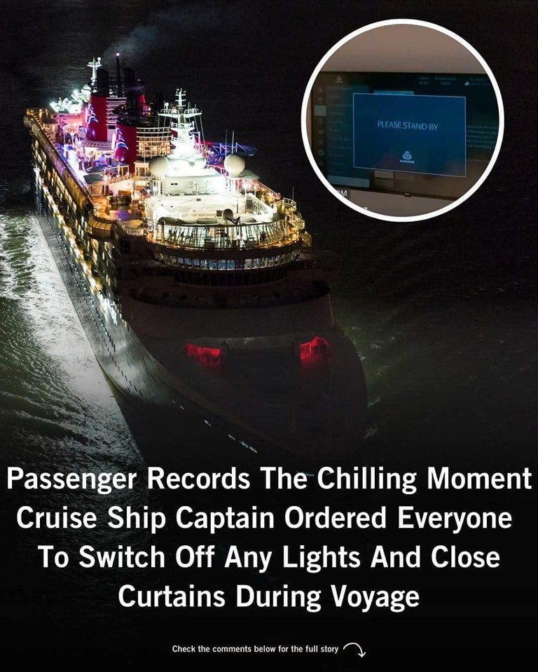 Passengers recorded the moment they were ordered to turn out the lights 😳