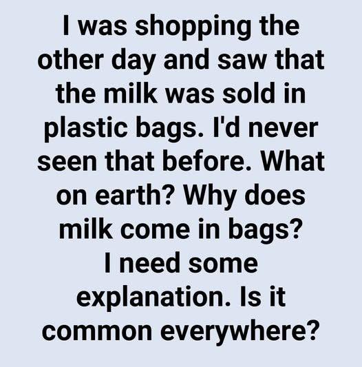 Explaining the Use of Bagged Milk in Parts of Canada
