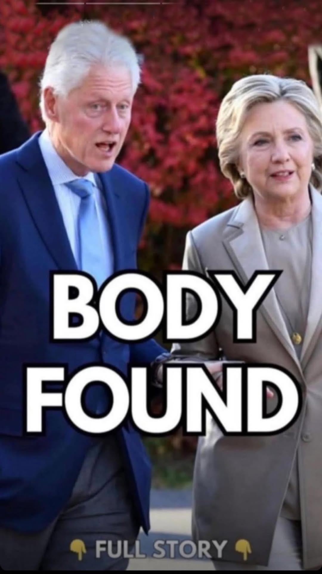 Bill Clinton with tears in their eyes make the sad announcement…