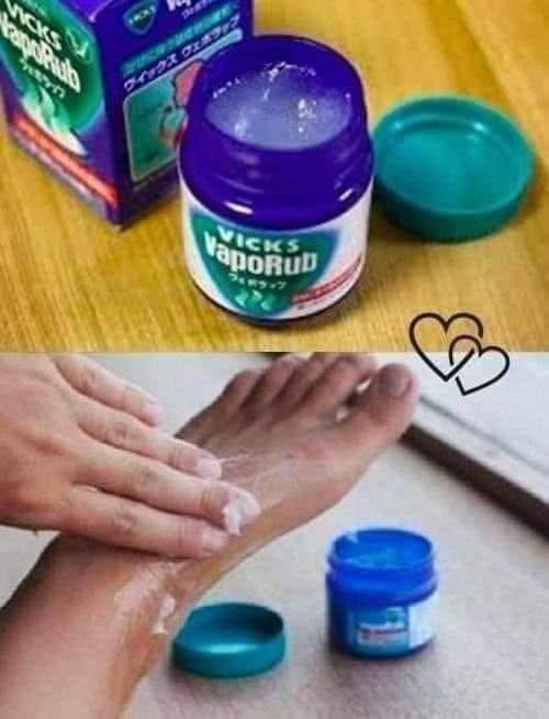 She Applies Vicks Vaporub On Her Feet Before Bed; When You Know The Reason, You will Do The Same! Must express something to keep getting my recipes…. Thank you Full a… See more