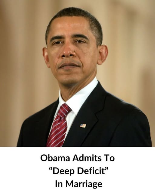 Barack Obama Admits To \\\”Deep Deficit\\\” in Marriage With Michelle