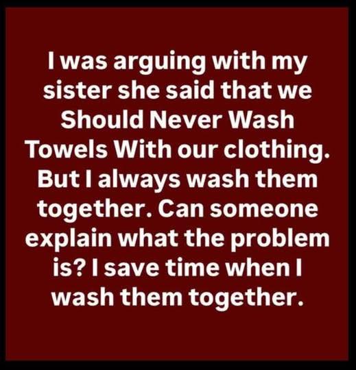 The Truth About Washing Towels and Clothes Together