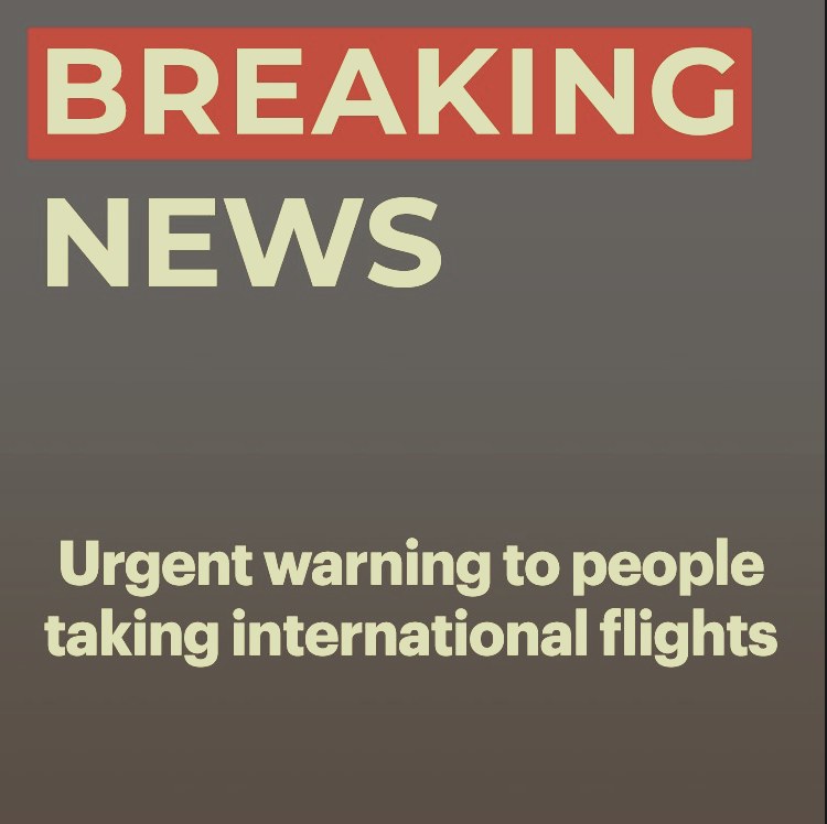 An urgent travel warning has been issued 🚨 Read more: