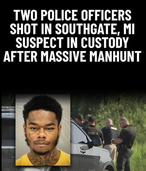 TWO POLICE OFFICERS SHOT IN SOUTHGATE — SUSPECT ARRESTED AFTER MASSIVE MANHUNT…Full story in the comments