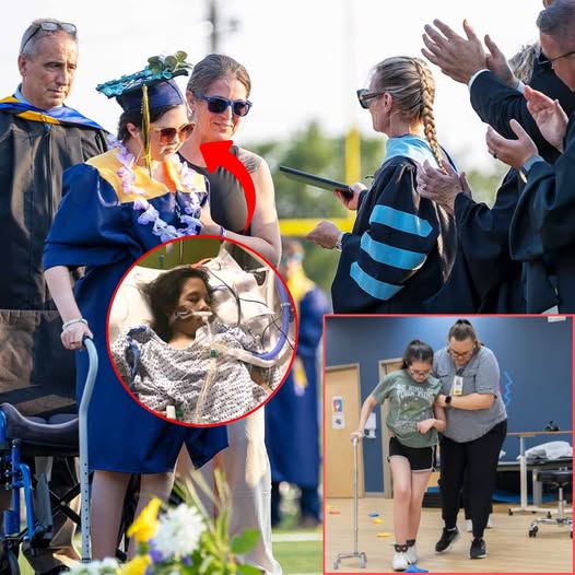 A roar of applause and cheers echoed through Connecticut’s East Haven High School’s football stadium last week as 18-year-old Bella Chambasis slowly made her way across the mid-field stage — flanked by her mom and a school staff member — to receive her diploma.— full details below👇