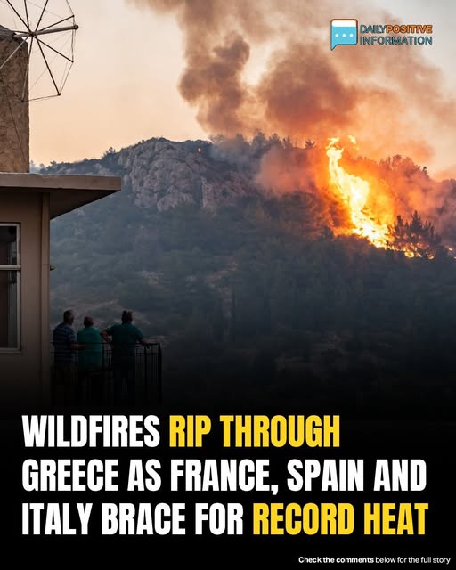 Extreme Heat Is Devastating Europe Right Now, Fueling Out-of-Control Fires in Several Countries, Including Spain, France, and Greece 🌍🔥 (check in the first comment👇)