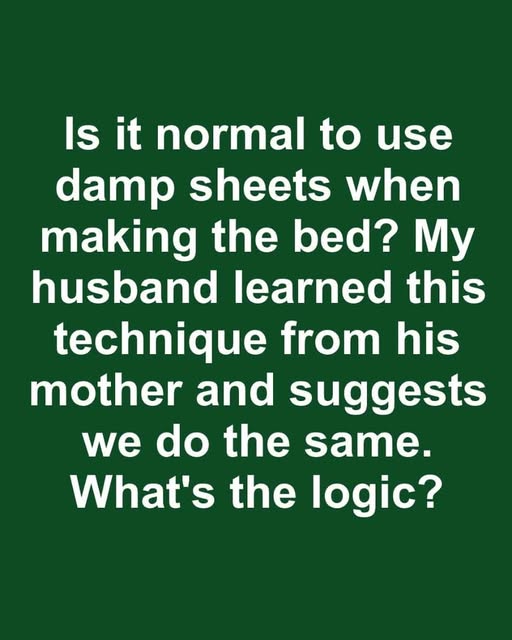 Why You Should Use Damp Sheets When Making Your Bed