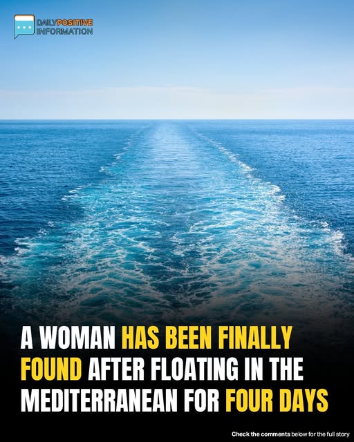 A woman was found after floating 4 days alone in the open sea 😟 👉 The full story is in the top comment