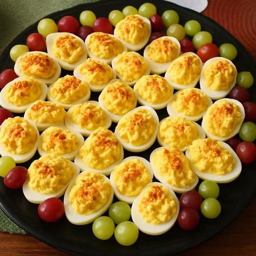 DOES ANYONE HERE ACTUALLY STILL EAT “”””DEVILED EGGS”””” 😍‼️ Check the first R.E.P.L.Y. for the recipe! 👇