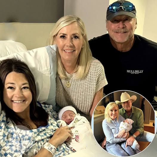 A candid photo of Alan Jackson holding his newborn grandchild has country music fans abuzz. Far from the spotlight of concerts or recording sessions, this tender family moment struck a chord online. Fans are now rethinking the meaning behind “Little Bitty.” While Jackson hasn’t commented, sources reveal the image has gone viral. (check in the first comment👇)
