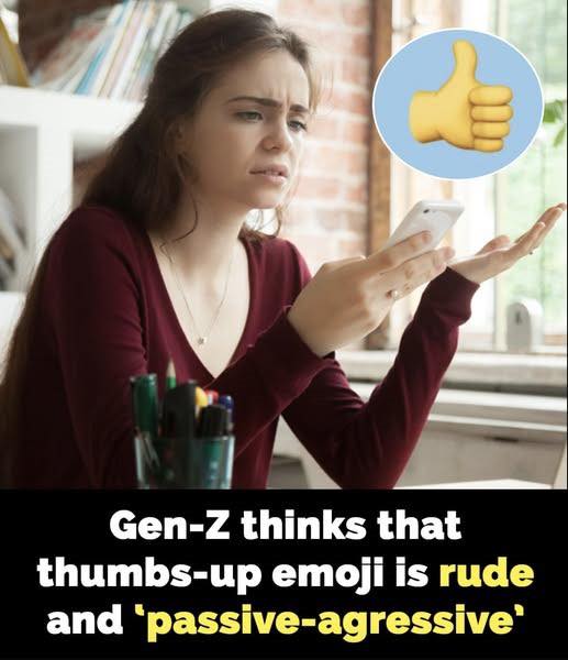 Young people are saying the emoji is ‘super rude’ 😳💬⬇
