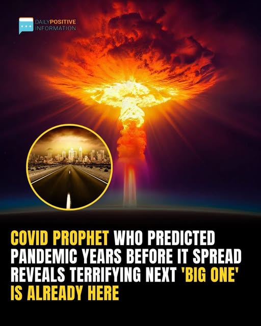 ‘Covid prophet’ who predicted the pandemic years in advance now warns the “BIG ONE” is coming 😳 His latest prediction has sparked serious concern as global health leaders take notice 😮 Full story and his new warning are in the comments below 👇