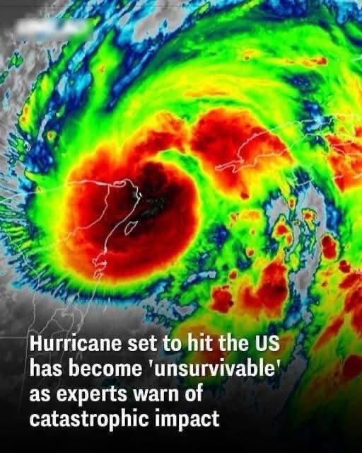 Hurricane set to hit the US has become ‘unsurvivable’ as experts wa:rn of catastrophic impact ⏬