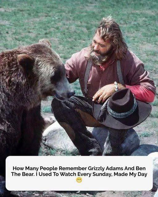 How Many People Remember Grizzly Adams And Ben The Bear. I Used To Watch Every Sunday, Made My Day 😁 Check the comments 👇