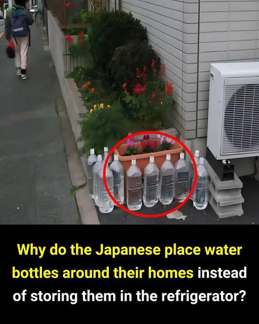 Why do the Japanese place water bottles around their homes instead of storing them in the refrigerator? 🤔