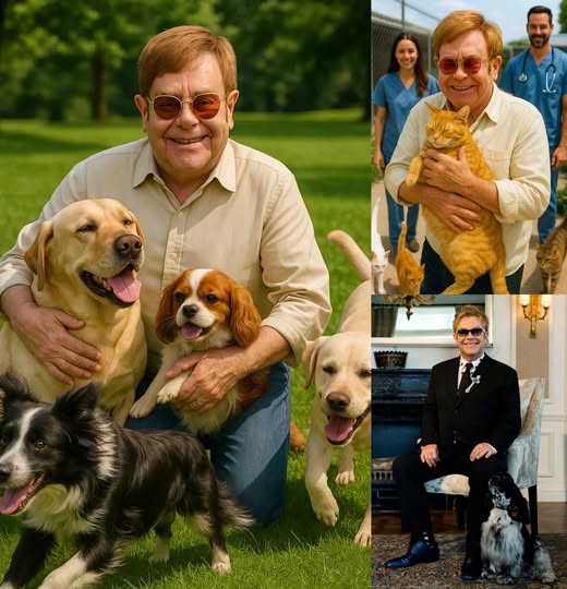 BREAKING NEWS: Sir Elton John ignites the internet with a heart-melting announcement, revealing plans to invest £10 million into building a ‘paradise’ for stray dogs and cats, vowing to rescue thousands of abandoned animals and give them the love, care, and forever homes they deserve! 🐶💖🌍 See the details below👇👇👇