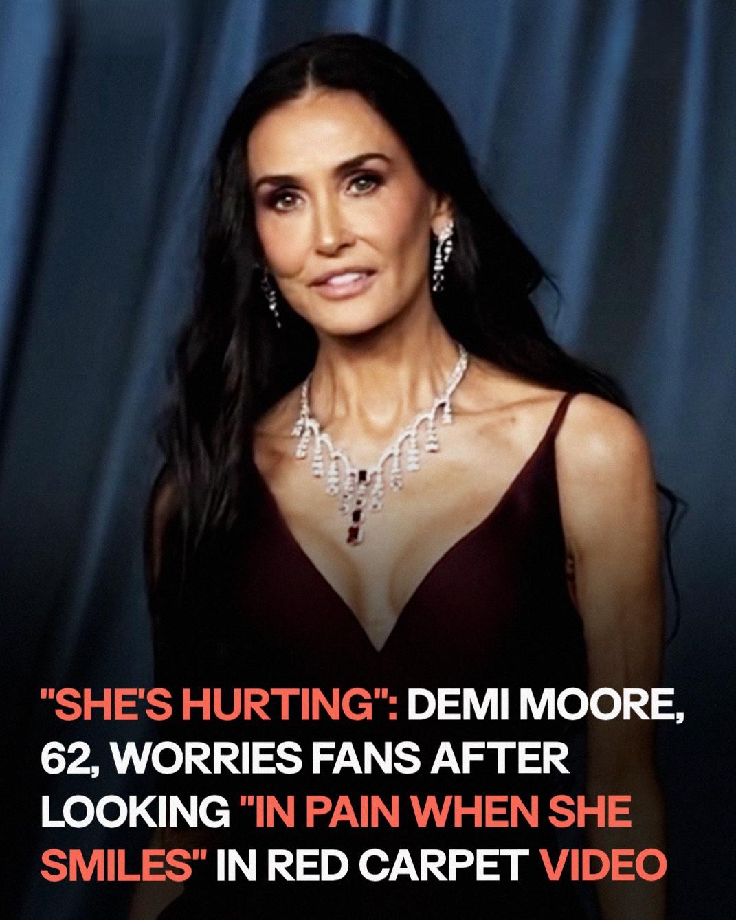 Fans left concerned after UNSETTLING FOOTAGE of Demi Moore emerges. 😰⬇️