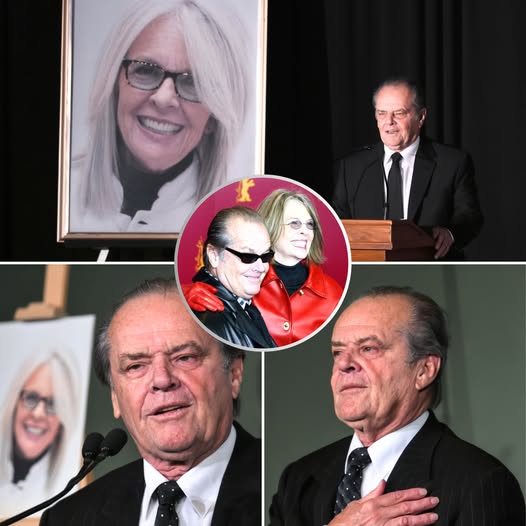 Jack Nicholson doesn’t speak in public very often anymore. But when he does — the world listens At Diane Keaton’s private funeral in Beverly Hills, the 88-year-old legend took the stage with trembling hands and a breaking voice. Behind him, a black-and-white photo of Diane — smiling in her signature hat — glowed softly.  “Diane wasn’t just an actress,” he said, pausing to steady himself. “She was electric. She lit up every room, every scene, every heart she ever touched.”  Then, as a pianist began to play You’ve Got a Friend, Jack whispered his final goodbye:  “Goodbye, my friend. You made this world a better movie to live in.”  There wasn’t a dry eye in the room. Hollywood fell silent. And for a moment, everyone remembered why friendship — and love — still matter. 🎬💔