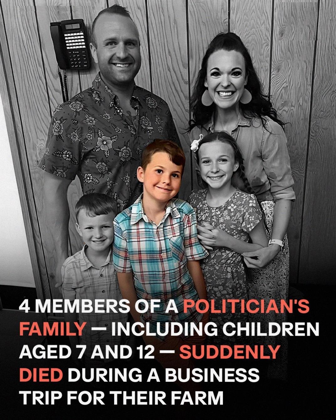 Tragedy struck when a 10-year-old boy lost his entire immediate family—mother, father, brother, and sister. 😭 We send our deepest sympathies to gubernatorial candidate Darren Bailey for the loss of his son and family members. 💔 (check in the first comment👇)