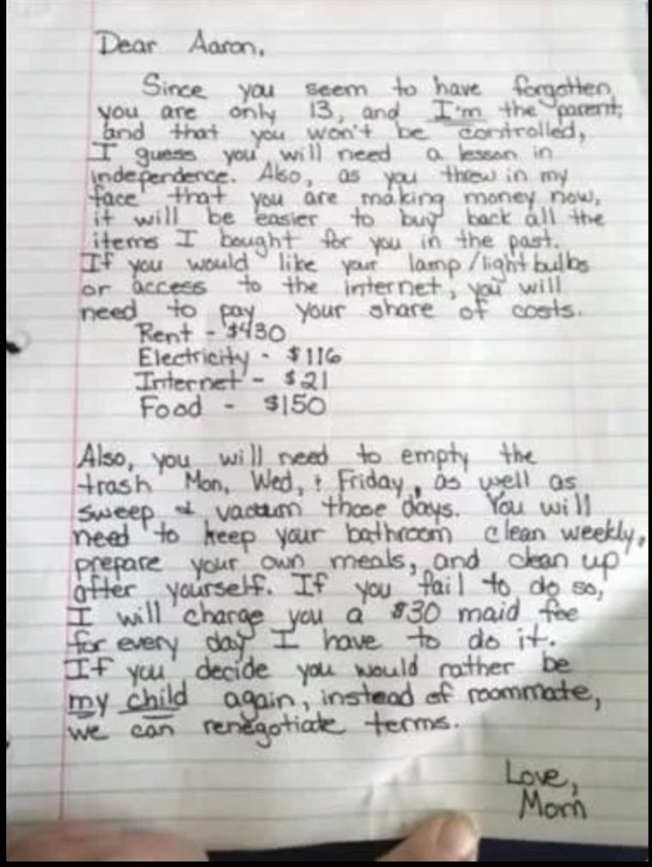 Mom posts note on her “rude” son’s door, and it’s blowing up online 😮😳 (check in the first comment👇)