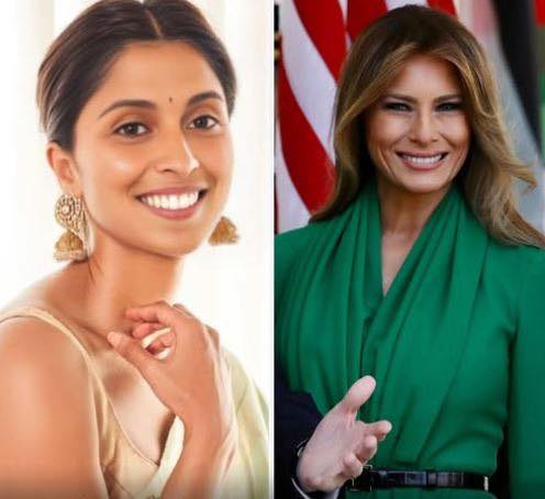 The most beautiful First and Second Ladies ever 🇺🇸💕 It was a rare public appearance of First Lady Melania Trump alongside Second Lady Usha Vance — but it was Usha who st*le the spotlight in a daring blue dress. See it below 👇😮📷