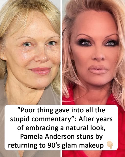 The world pressured Pamela to put on makeup, and that’s unacceptable. (check in the first comment👇)
