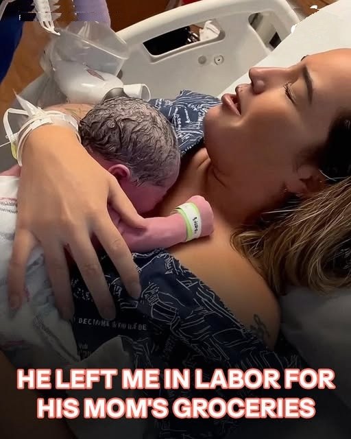 I’m 32, in labor with my first baby. My husband Dave left me mid-labor… to help his mom carry groceries. He even texted: “Stop being selfish. My mom needs me.” SELFISH. While I’m giving birth to HIS daughter. (check in the first comment👇)