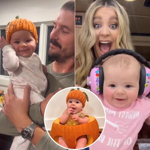 Lauren Alaina melted hearts with her daughter’s first Halloween moment! Forget costumes—she chose something far more adorable. 🎃 Fans were left speechless at what baby Beni was perched in, and Lauren even admitted she had to “pray” before trying it… See why this pumpkin moment is going viral online! (check in the first comment👇)