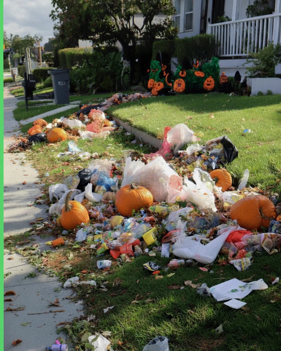 Someone DESTROYED my Halloween decorations overnight and turned them into a pile of garbage — but when I found out who did it, I WAS SHOCKED. _______________________ Halloween had always been the most magical time of the year in our house. I am a mom of three — Lucas (😎, Emma (6), and little Ben (3) — and every October, we carved pumpkins, hung garlands, decorated the house, and invited all our neighbors for a small party. It was our tradition. This year was no exception. With just a few days left until Halloween, everything was ready — glowing pumpkins, soft orange lights, and the kids’ favorite inflatable ghost gently swaying in the yard. We went to bed happy and excited for the upcoming party. But when I walked outside the next morning, a SHARP SMELL hit me immediately. Our pumpkins were smashed and piled together like garbage. The inflatable ghost was ripped, and the garlands and other decorations had been torn down from the house — everything lay scattered around like a heap of smelly TRASH. My heart pounded. “Mom! What happened to our decorations?” Lucas shouted. Someone had done this on purpose. But why would they? We started cleaning up, and I noticed something shining in the grass — a small silver hairpin shaped like a leaf. It looked… familiar. “OH MY GOD,” I gasped. In that moment, I knew exactly who was responsible. Only ONE person had a motive. SO I WENT STRAIGHT TO HER.⬇️⬇️⬇️