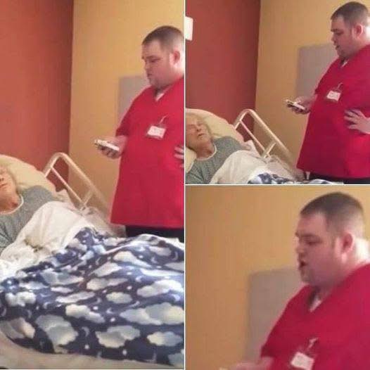 Male nurse has absolutely no clue that he’s on camera as he decided to grant his old patient’s final ever wish 😲 Just check comments to find out what happened next 👇😱