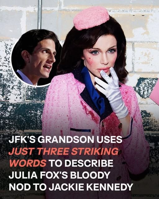 Julia Fox’s Halloween ensemble, a gruesome take on Jackie Kennedy, got everyone talking. 😬 JFK’s grandson, Jack Schlossberg, has broken his silence regarding the bold choice. (check in the first comment👇)