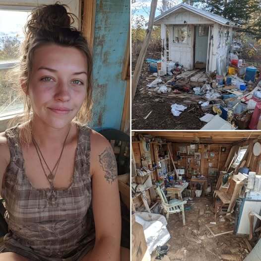 After her divorce, she was left with nothing but a small, broken-down shed. Piece by piece, she rebuilt it with her own hands — and turned it into one of the coziest tiny homes you’ll ever see! Check the photos in the comments and feel the warmth of her new beginning!