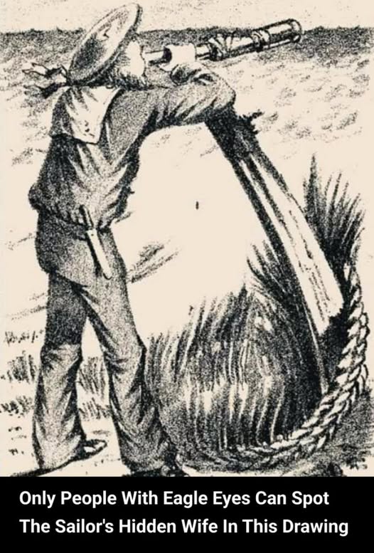 Only People With Eagle Eyes Can Spot The Sailor\’s Hidden Wife In This Drawing …See more