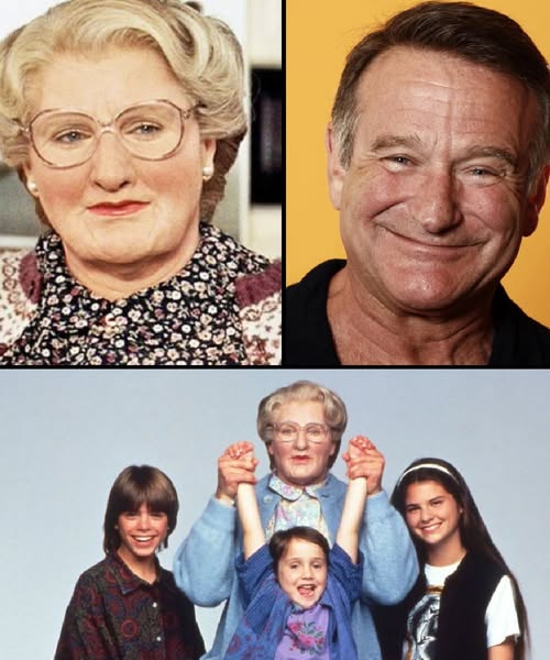 Robin Williams didn’t just play Mrs. Doubtfire — he became her. 🎭❤️ Behind the laughter was a transformation so powerful, even the crew forgot it was him. 👉 Read the full story in the first comment below ⬇️