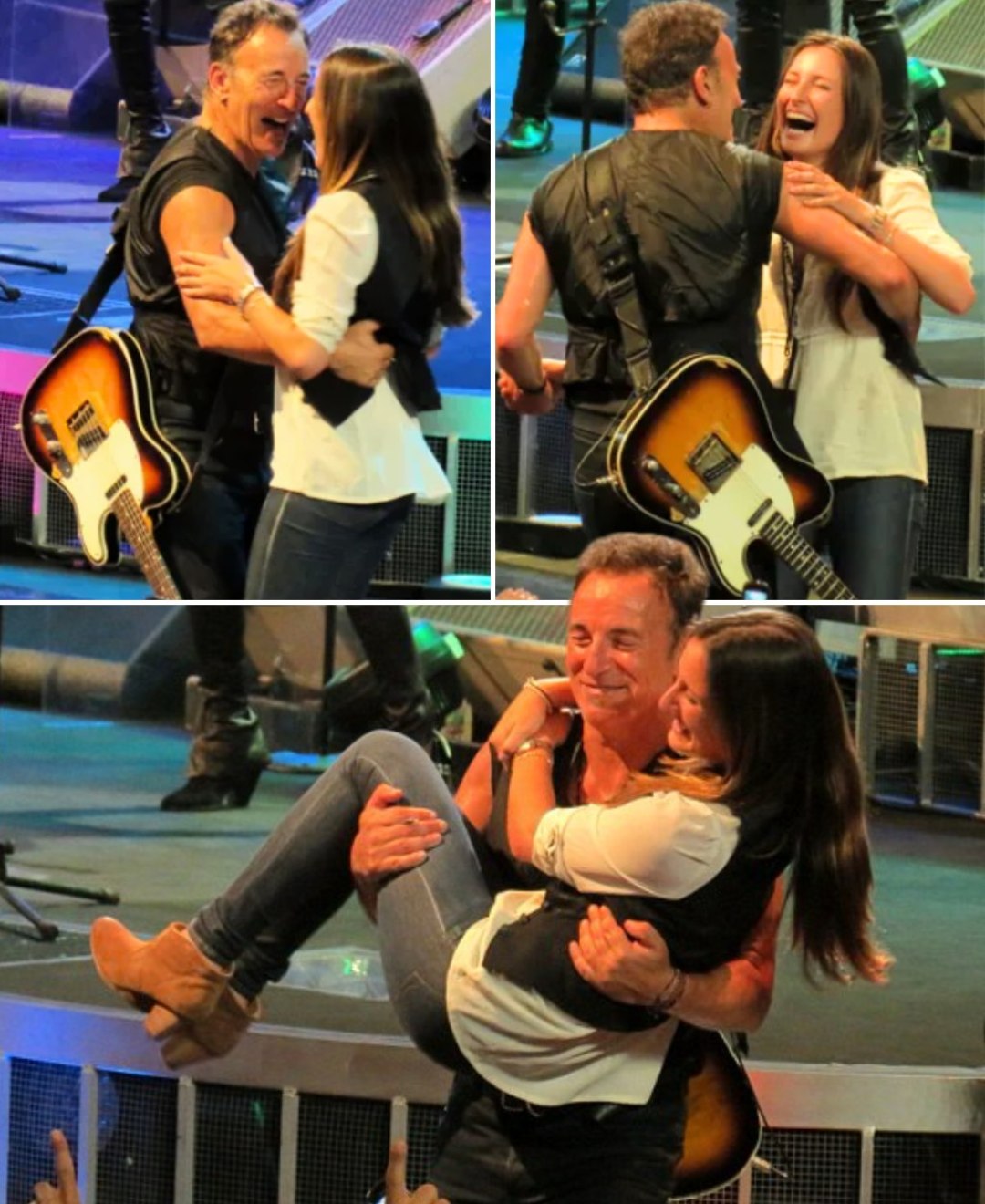 “A father’s heart always finds its way back to his daughter.” ❤️ Bruce Springsteen invited his daughter onto the Paris stage, and their slow dance to “Dancing in the Dark” left 10,000 fans in stunned silence — a pure, unforgettable moment of love. 👉 Check first comment to see it 👇