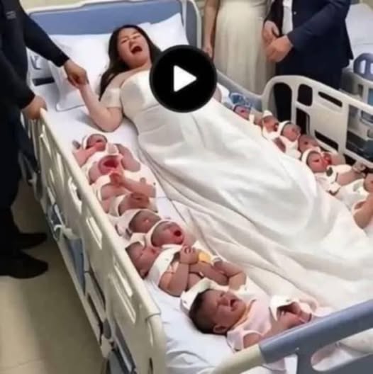 Wow, breaking news! 😱😱 A 23-year-old woman gives birth to 14 children in M…see more