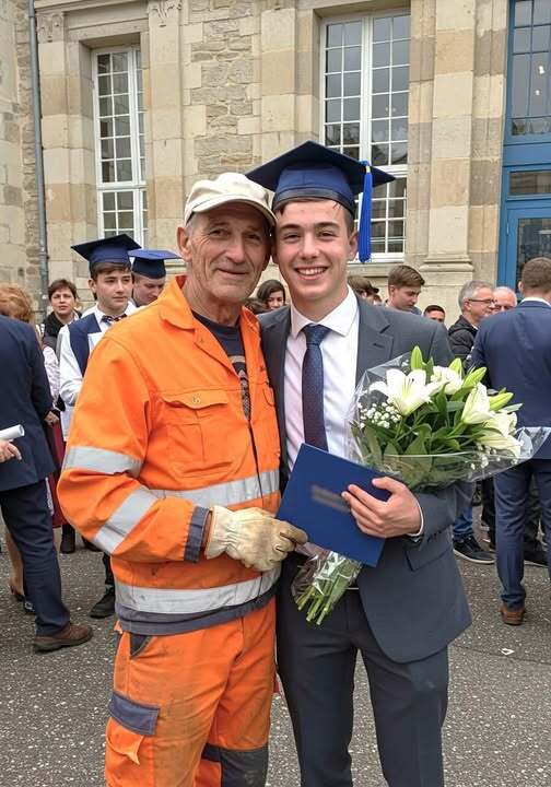 My son receives no congratulations, all because i`am dad is a maintenance worker. ❤️🏆🏆