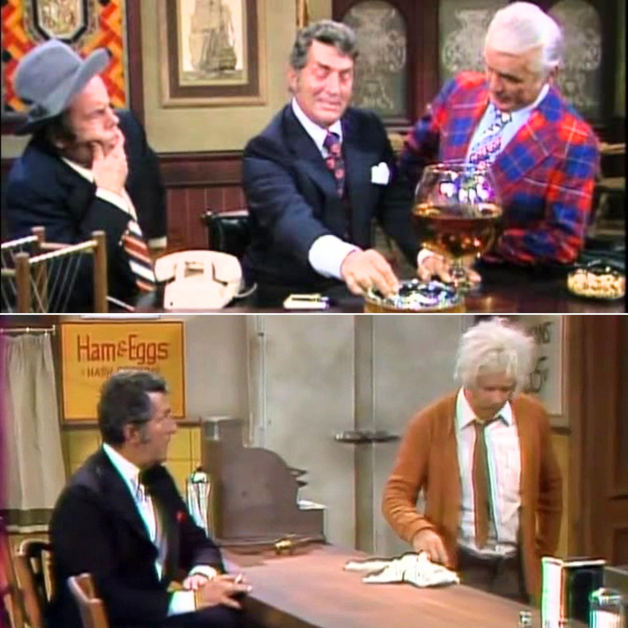Dean Martin tried to stay cool, Ted Knight tried to stay serious… but the second Tim Conway unleashed his ad-libs, the entire sketch collapsed into unstoppable laughter — a TV moment so funny it STILL breaks people today 😂👉 Full clip in the first comment 👇