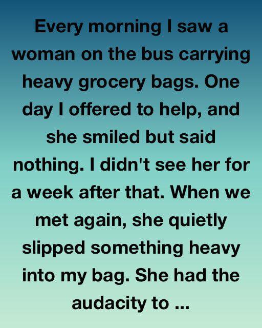 The Woman On The 7:15 Bus