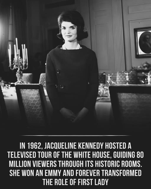 On Feb 14, 1962, Jacqueline Kennedy invited the nation into the White House — transforming history forever. Her elegant tour preserved priceless artifacts, restored the mansion, and showed Americans the power of culture and pride. ❤️🏛️ 👉 Full story in first comment 👇
