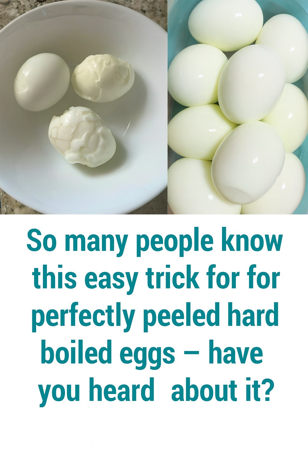 Perfectly Peeled Eggs Every Time — I Can’t Believe I Didn’t Know This Hack! (First Comment!)