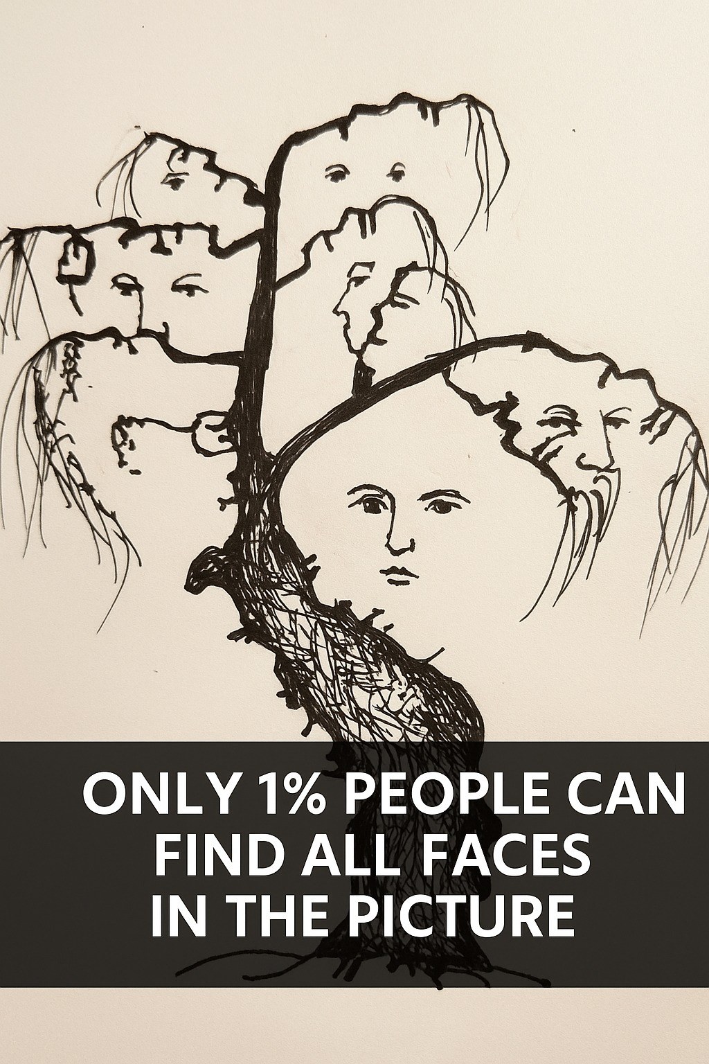 Only 1% Pass This Challenge — How Many Faces Can You Spot in the Image?