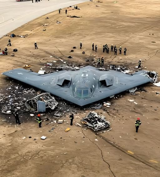 BREAKING NEWS :B-2 Spirit Crash was shot down to…….see more