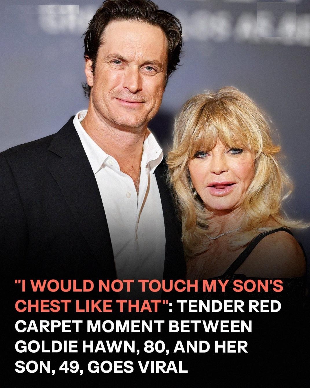 The way Goldie Hawn interacted with Oliver Hudson on the red carpet is sparking debate 😳 VIRAL CLIP. (Check In First comment👇)