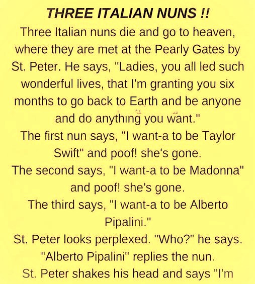 Three Italian Nuns Get a Second Chance