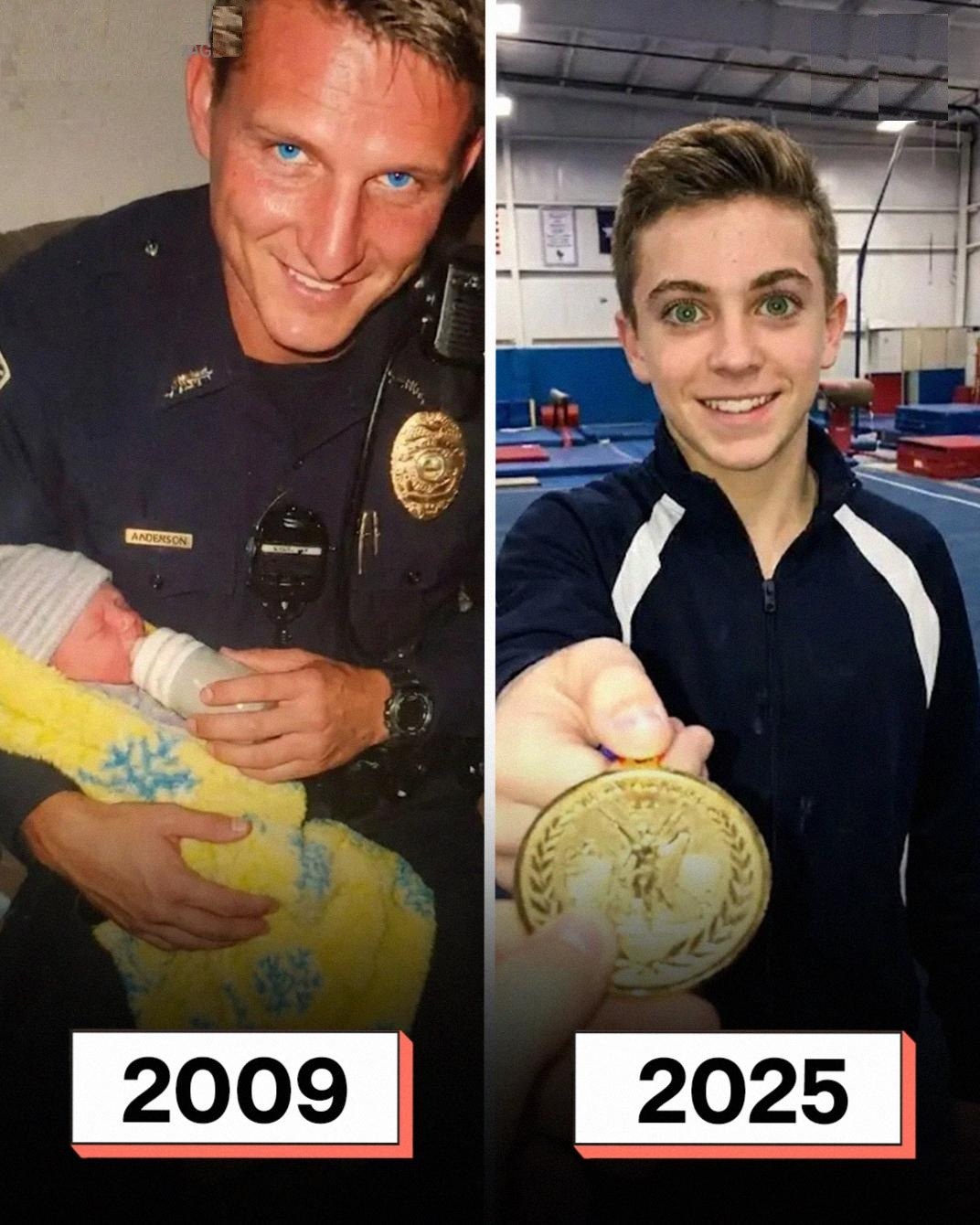 I Rescued a Newborn on Duty — 16 Years Later, He Stepped on Stage and Gave Me a Medal (Check In First comment👇)