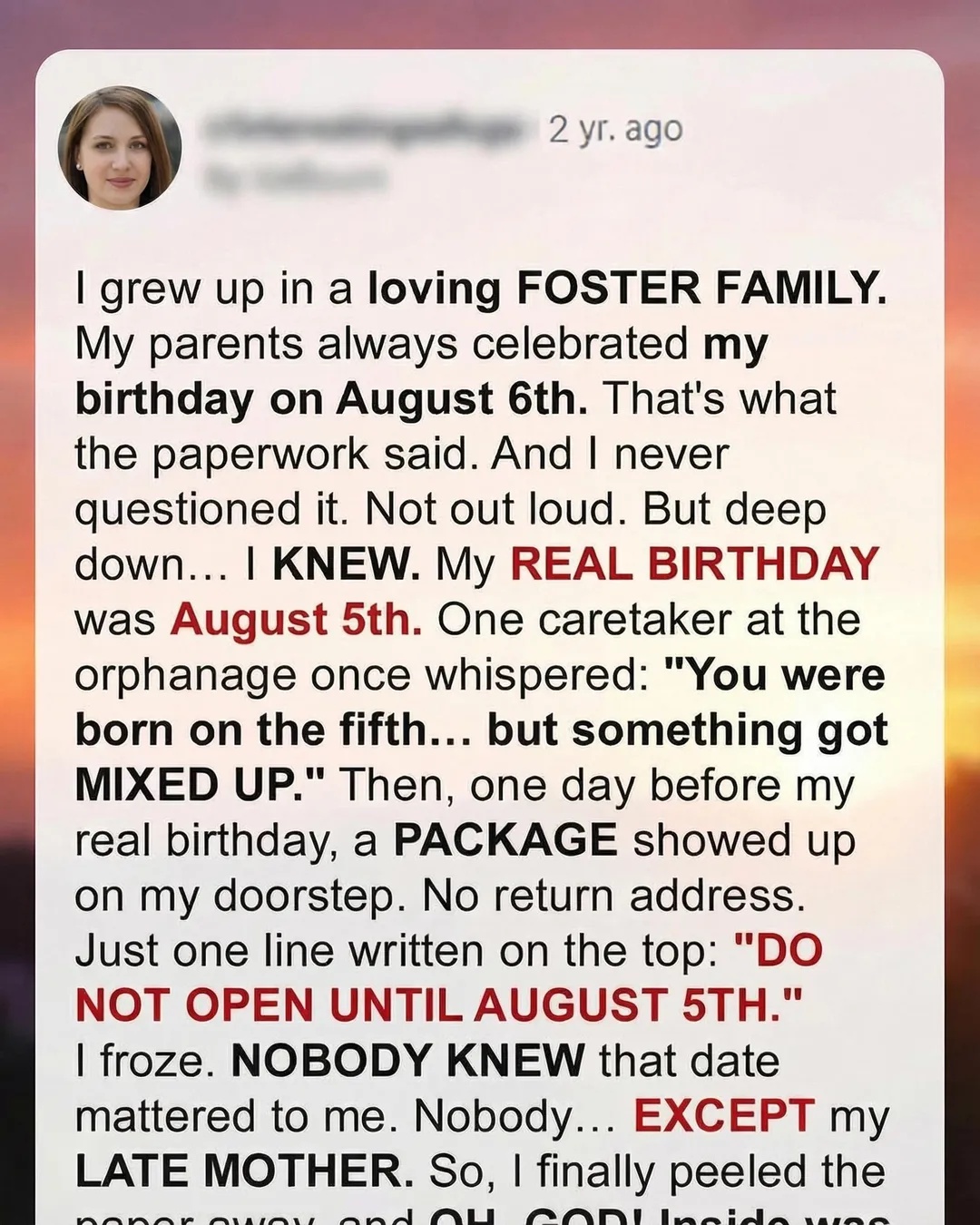 Full story in the first comment