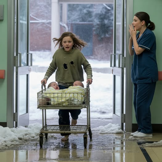 My mommy has been sleeping for three days,” said a 7-year-old who pushed a wheelbarrow for miles to save newborn twins — what police found next stunned everyone. Full story in the first comment 👇