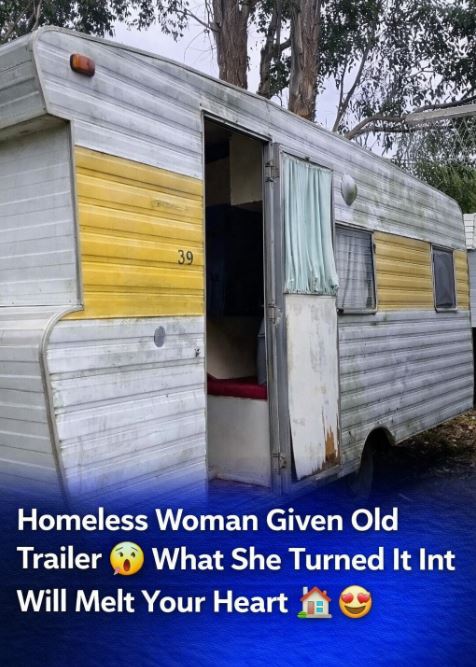 Kind people gave a homeless woman an old trailer.😲👍The woman was so happy to have a home. She turned it into a cozy home in the middle of the forest🏡🤩Wow, it turned out to be such a cozy and cute house. Now the woman enjoys her life surrounded by nature🤗👉Check the photos in comments⬇️