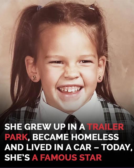 This young woman grew up in a trailer park and left school to follow her dream of acting. Even while living in a car with her mom, she never gave up. 😳 Today, she’s a Hollywood superstar – her name and remarkable story are in… (Check In First comment👇)